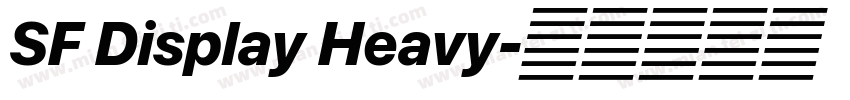 SF Display Heavy字体转换